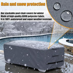 Outdoor Chaise Lounge Cover for 4-6 Stackable Patio Chaise Lounge Chairs - Image 3
