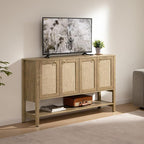 SICOTAS 55" Cherry Sideboard Buffet Cabinet - Image 8