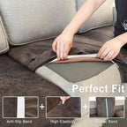 ANARACHON Leather Look Couch Cushion Covers Sofa Seat Slipcovers Sets Couches - Image 4