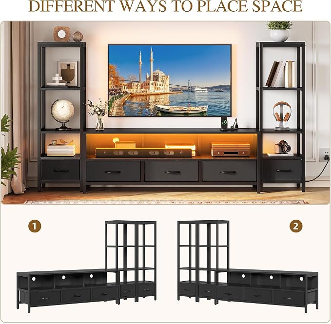 YITAHOME Modern TV Stands for 65 inch TVs, Entertainment Center - Image 4