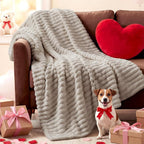 Bedsure Soft Beige Throw Blanket - Image 3