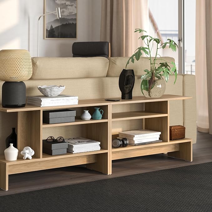 ProTuning HOLMERUD Side table, oak effect, 80x31 cm - Image 2