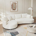 122.04'' Curved Sectional Sofa Couch by JJKFurniture-kevinplus