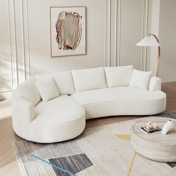 122.04'' Curved Sectional Sofa Couch by JJKFurniture-kevinplus
