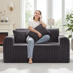 Hobestluk Couch Sofa 2-Seater Foam Sofa Loveseat by YourHomeDeservesMore