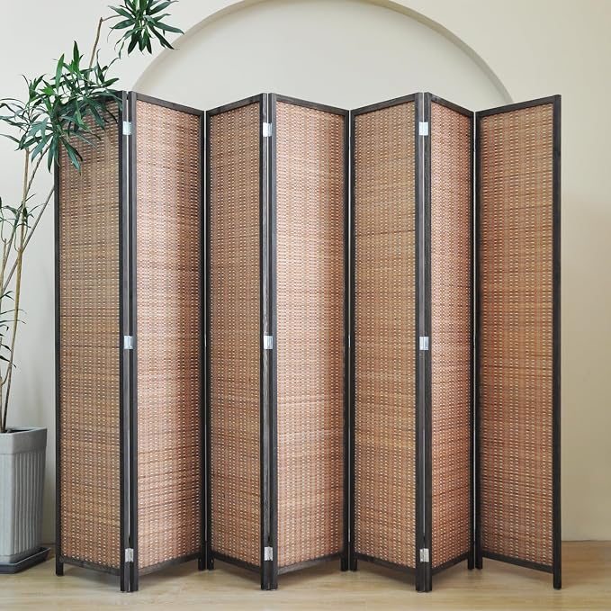 Furnnylane 7 Panel Bamboo Room Divider - Image 5