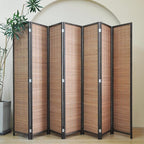 Furnnylane 7 Panel Bamboo Room Divider - Image 5