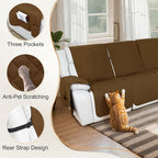 HDCAXKJ 100% Waterproof Reclining Sectional Couch Covers L Shape Recliner Sofa - Image 5