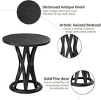 COZAYH Round Farmhouse End Table - Image 4