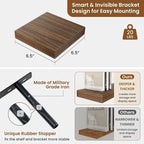 fuqing Floating Shelves for Wall, Wall Mounted Wood Floating Shelf - Image 3