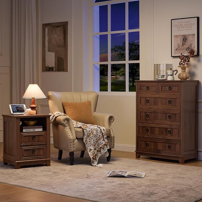 Joaxswe Farmhouse 6 Drawer Dresser - Image 9
