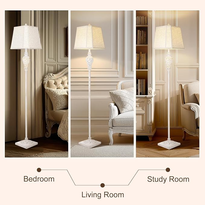 LuxSight Collection Floor Lamp for Living Room, Vintage Standing Lamp - Image 5