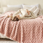 NEWCOSPLAY Fleece Clouds Cozy King Blanket - Image 3