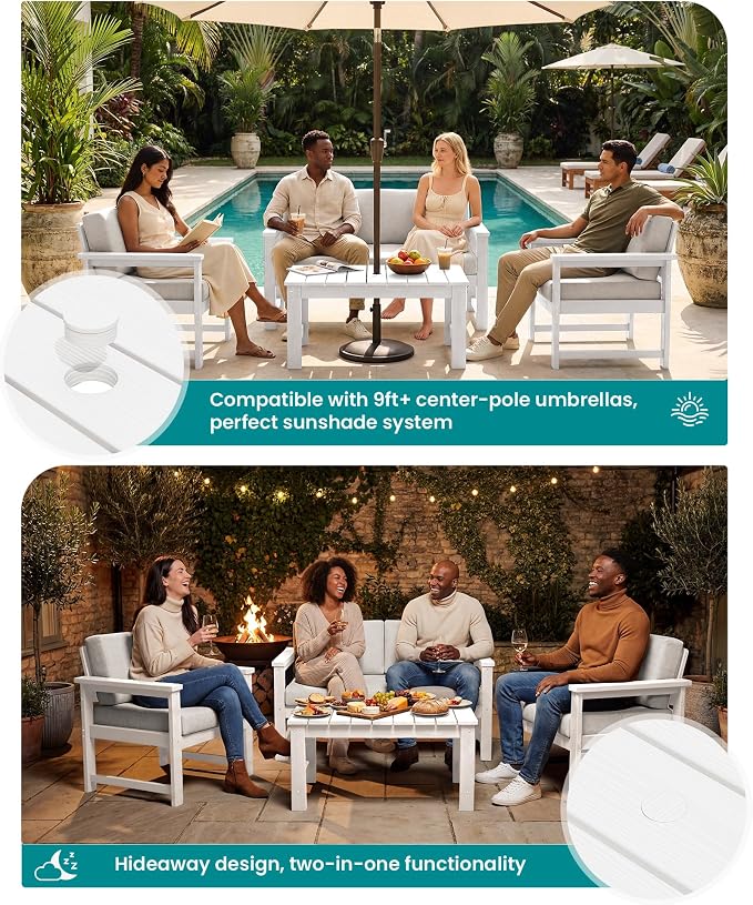 SERWALL HDPE Outdoor Loveseat - Image 3