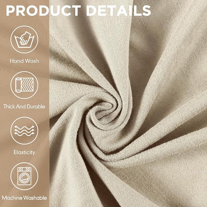 Peryiter 2 Pcs Sofa Covers Couch and Loveseat Covers Set Stretch Sofa Slipcover - Image 5