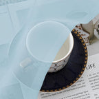 Chyhomenyc Sky Blue Sheer Valance - Image 4