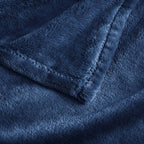 BEDELITE Fleece Blanket Soft Plush Oversized Bed Blanket Navy 120"x120" | Ultra - Image 5