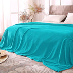 BEDELITE Fleece Blanket Soft Plush King Size Bed Blanket Peacock 108"x90" | by BEDELITE
