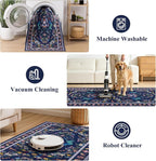 HEBE Hallway Runner Rug 2'x6', Washable Non Slip Kitchen Rug Runner | Soft Boho - Image 5
