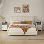 YESHOMY Farmhouse Modern Nightstand - Image 2
