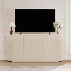 LKTART 64" Buffet Cabinet with Storage, Modern Fluted Accent Sideboard Media - Image 5