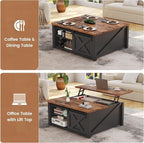 SEDETA 31.5" Lift Top Coffee Table - Image 4