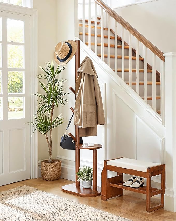 Pipishell Coat Rack, Freestanding Hall Tree - Image 2