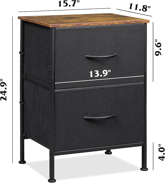 WLIVE Nightstand, Nightstand - Image 3