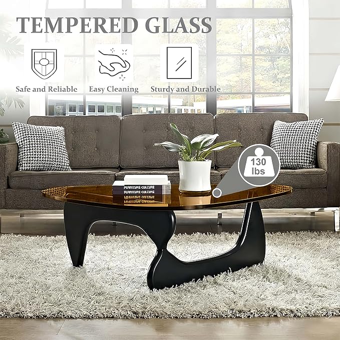 Coffee Tables for Living Room, Small Oval Center Table - Image 7