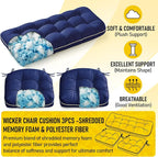 1 MIDDLE ONE Wicker Chair Cushions 3 Pieces Set - Image 4