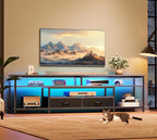 Huuger TV Stand for 75 80 Inch TV, Entertainment Center - Image 8