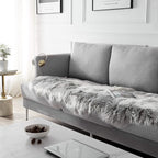 SERISSA 2x6 Fluffy Grey Faux Fur Area Rug - Image 3