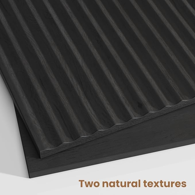 Fluted Nightstand, Modern End Table - Image 4