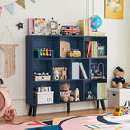 LEYAOYAO 10 Cube Bookshelf, 3 Tier Modern Wide Bookcase - Image 8
