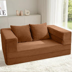 Futon Sofa Bed with Pillow, 3-in-1 Sleeper Sofa Bed with Removable Cover - Image 2