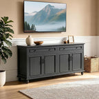 Scurrty Sideboard Buffet Cabinet, Vintage Coffee Bar Cabinets - Image 7