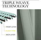 NICETOWN 2 Panels Blackout Curtains, Rod Pocket Thermal Insulated Drapes 84 - Image 4