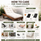 Chaise Lounge Cushion Outdoor, Waterproof Thick Patio Lounge Chair Cushion - Image 9