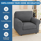 XINEAGE Large Couch Cushion Covers Seat Cushion Cover Thick Stretch Sofa - Image 7