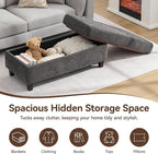 45 Inch Large Storage Ottoman Bench - Image 5