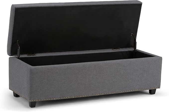SIMPLIHOME Hamilton Storage Ottoman - Image 5