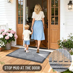 OLANLY Front Door Mat Outside Entrance 35x23, Waterproof Heavy-Duty Doormat | - Image 7
