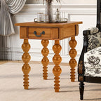 Retro Wooden Side End Table Vintage Nightstand Bedside Table by Amposei