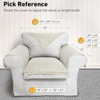 Couch Arm Covers, Couch Covers, Non-Slip Lace Armrest Covers, Headrest/Backrest - Image 2