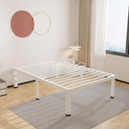 ROIL 14 Inch White Twin Size Bed Frame by ROIL