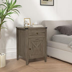Betterhood Barnwood Rustic Farmhouse Nightstand, Side Table - Image 3
