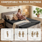 JUIKURY Foldable Convertible Sofa Bed, Tri-Fold Floor Couch Sleeper Sofa - Image 6