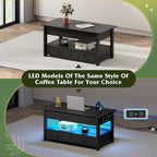 WLIVE Coffee Table, Lift Top Coffee Table - Image 9
