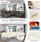 100% Waterproof Sectional Recliner Couch Covers - Image 5