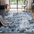 Rugflix 5x7 Area Rugs for Living Room, Washable Navy Blue Dark Large Rug | by RugflixAreaRugs